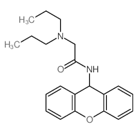 2-(dipropylamino)-N-(9H-xanthen-9-yl)acetamide structure