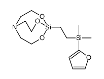 furan-2-yl-dimethyl-[2-(4,6,11-trioxa-1-aza-5-silabicyclo[3.3.3]undecan-5-yl)ethyl]silane Structure