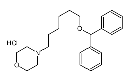 4-(6-benzhydryloxyhexyl)morpholine,hydrochloride Structure