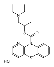 S-[1-(diethylamino)propan-2-yl] pyrido[3,2-b][1,4]benzothiazine-10-carbothioate,hydrochloride Structure