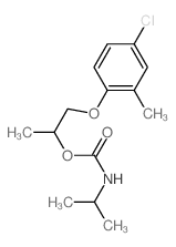 Carbamic acid,(1-methylethyl)-, 2-(4-chloro-2-methylphenoxy)-1-methylethyl ester (9CI)结构式