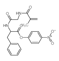 L-Phenylalanine,N-[N-(2-methyl-1-oxo-2-propenyl)glycyl]-, 4-nitrophenyl ester (9CI)结构式