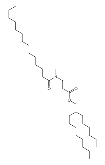 2-hexyldecyl 3-[methyl(tetradecanoyl)amino]propanoate结构式