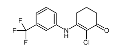 2-chloro-3-[3-(trifluoromethyl)anilino]cyclohex-2-en-1-one Structure