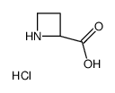 (R)-Azetidine-2-carboxylic acid hydrochloride Structure
