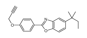 5-(2-methylbutan-2-yl)-2-(4-prop-2-ynoxyphenyl)-1,3-benzoxazole结构式