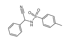 N-(α-cyano-phenylmethyl)-p-toluenesulfonamide结构式