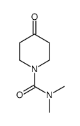 N,N-二甲基-4-氧代哌啶-1-甲酰胺结构式