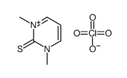 1,3-dimethylpyrimidin-1-ium-2-thione,perchlorate结构式