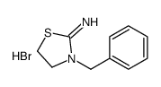 3-benzyl-4,5-dihydro-1,3-thiazol-3-ium-2-amine,bromide结构式