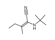 α-t-Butylamino-β-methyl-2-pentennitril结构式