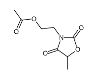 2-(5-methyl-2,4-dioxo-1,3-oxazolidin-3-yl)ethyl acetate Structure