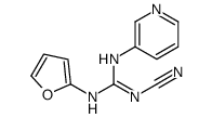 1-cyano-2-(furan-2-yl)-3-pyridin-3-ylguanidine Structure