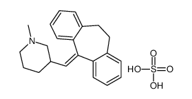 3-(5,6-dihydrodibenzo[1,2-a:1',2'-e][7]annulen-11-ylidenemethyl)-1-methylpiperidin-1-ium,hydrogen sulfate结构式