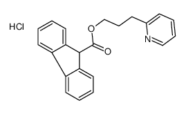 3-pyridin-1-ium-2-ylpropyl 9H-fluorene-9-carboxylate,chloride Structure