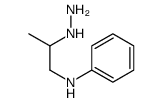 N-(2-hydrazinylpropyl)aniline Structure