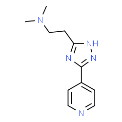 N,N-Dimethyl-5-(4-pyridinyl)-4H-1,2,4-triazole-3-ethanamine结构式