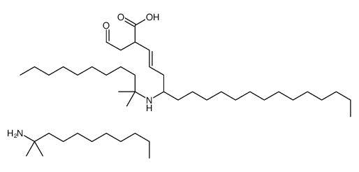 4-(tert-dodecylamino)octadecenyl-4-oxobutyric acid, compound with tert-dodecylamine (1:1)结构式