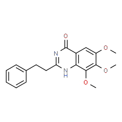 4(1H)-Quinazolinone,6,7,8-trimethoxy-2-(2-phenylethyl)- (9CI) structure