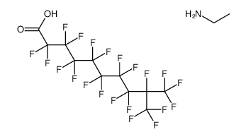 octadecafluoro-9-(trifluoromethyl)decanoic acid, compound with ethylamine (1:1) structure