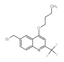 6-(bromomethyl)-4-butoxy-2-(trifluoromethyl)quinoline Structure