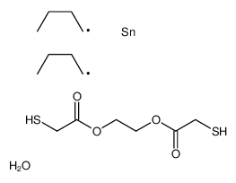 dibutyl(oxo)tin,2-(2-sulfanylacetyl)oxyethyl 2-sulfanylacetate结构式