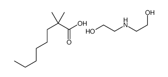2,2-dimethyloctanoic acid, compound with 2,2'-iminodiethanol (1:1) structure