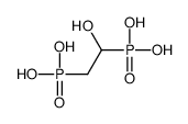 (1-hydroxy-2-phosphonoethyl)phosphonic acid Structure