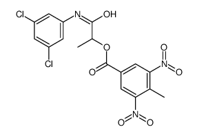 [1-(3,5-dichloroanilino)-1-oxopropan-2-yl] 4-methyl-3,5-dinitrobenzoate结构式