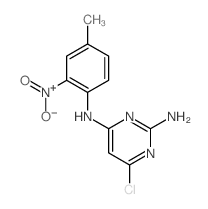 2,4-Pyrimidinediamine,6-chloro-N4-(4-methyl-2-nitrophenyl)-结构式