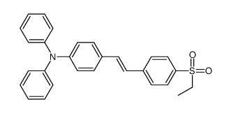 4-[2-(4-ethylsulfonylphenyl)ethenyl]-N,N-diphenylaniline Structure