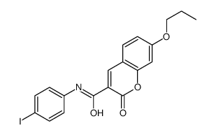 N-(4-iodophenyl)-2-oxo-7-propoxychromene-3-carboxamide结构式