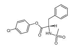 N-Mesyl-L-phenylalanin-p-chlorphenylester结构式