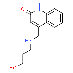 4-[(3-HYDROXY-PROPYLAMINO)-METHYL]-QUINOLIN-2-OL Structure