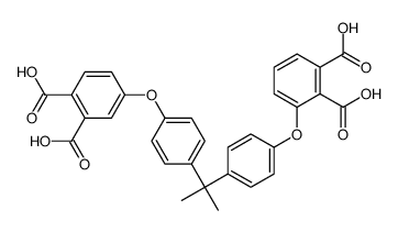 3-[4-[1-[4-(3,4-Dicarboxyphenoxy)phenyl]-1-methylethyl]phenoxy]-1,2-benzenedicarboxylic acid Structure