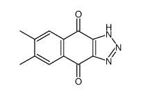 6,7-dimethyl-2H-benzo[f]benzotriazole-4,9-dione结构式