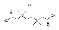 N,N'-dicarboxymethyl-N,N'-tetramethylethylenediammonium dichloride结构式