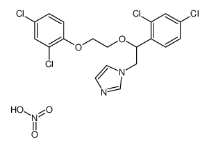 1-[2-[2-(2,4-dichlorophenoxy)ethoxy]-2-(2,4-dichlorophenyl)ethyl]imidazole,nitric acid Structure