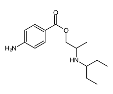 2-(pentan-3-ylamino)propyl 4-aminobenzoate结构式