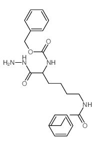 benzyl N-[1-(hydrazinecarbonyl)-5-phenylmethoxycarbonylamino-pentyl]carbamate结构式