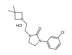 1-(3-chlorophenyl)-3-[2-(3,3-dimethylazetidin-1-yl)ethyl]imidazolidin-2-one,hydrochloride Structure