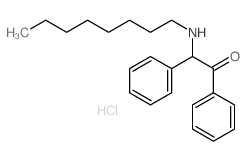 2-(octylamino)-1,2-diphenyl-ethanone结构式