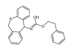 2-phenylethyl N-(6,11-dihydrobenzo[c][1]benzothiepin-11-yl)carbamate结构式