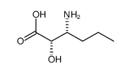 (2S,3R)-3-氨基-2-羟基己酸结构式