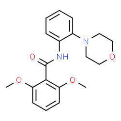 2,6-dimethoxy-N-[2-(morpholin-4-yl)phenyl]benzamide结构式