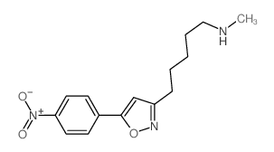 N-methyl-5-[5-(4-nitrophenyl)oxazol-3-yl]pentan-1-amine Structure