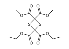 2,2-diethyl 4,4-dimethyl 1,3-dithietane-2,2,4,4-tetracarboxylate结构式