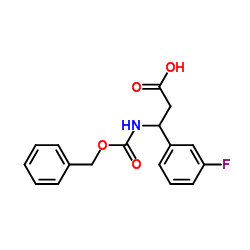 3-{[(Benzyloxy)carbonyl]amino}-3-(3-fluorophenyl)propanoic acid Structure