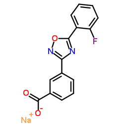 3-[5-(2-Fluorophenyl)-1,2,4-oxadiazol-3-yl]benzoic Acid Sodium Salt Structure