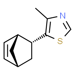 Thiazole, 5-(1R,2R,4R)-bicyclo[2.2.1]hept-5-en-2-yl-4-methyl-, rel- (9CI) picture